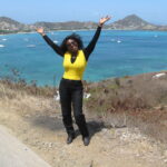 Anita on the sunny island of Canouan